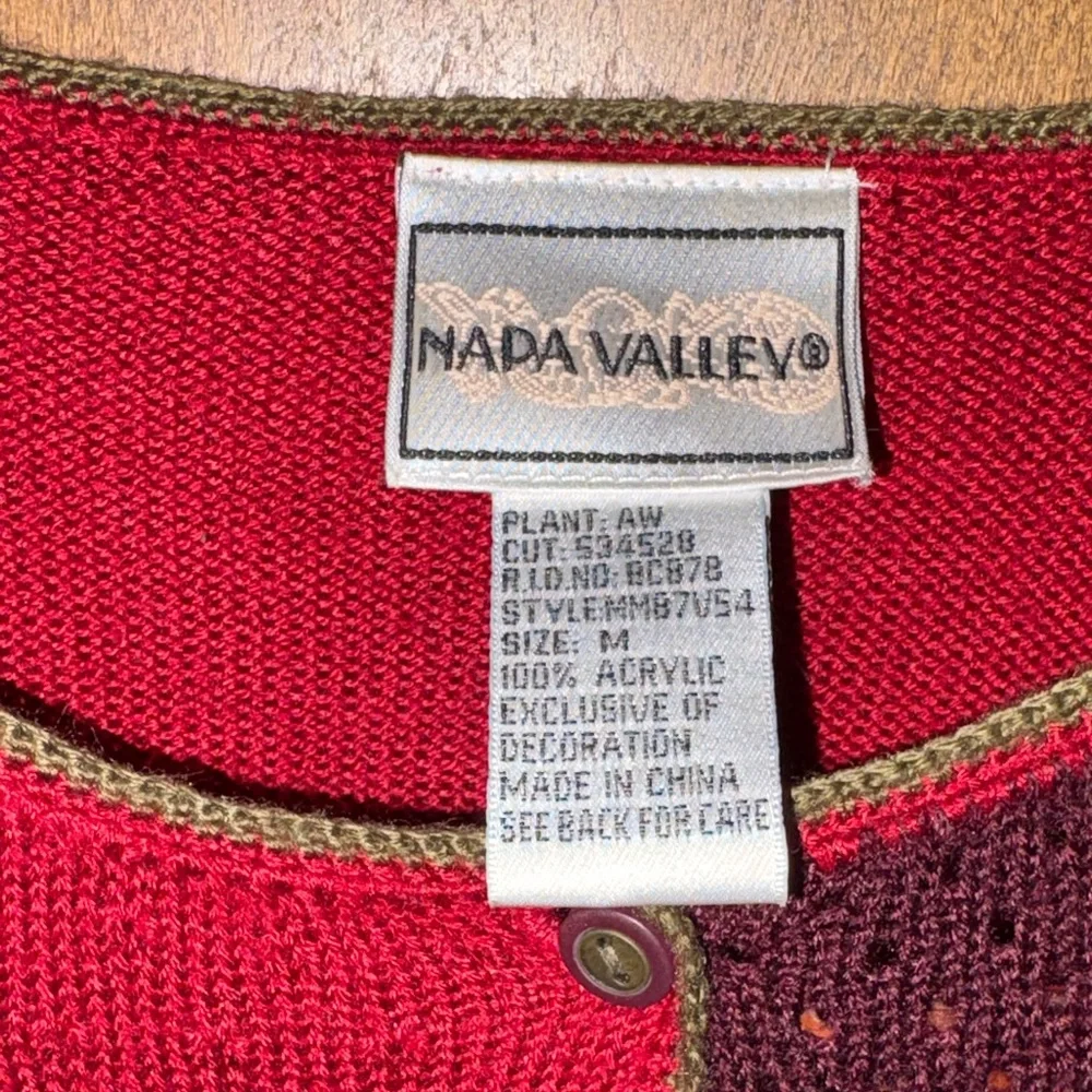 Coldwater Creek Multicolor Patchwork Cardigan-Medium - Picture 2 of 9